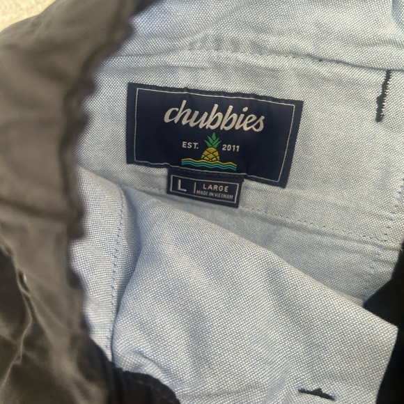 Chubbies The Dark N Stormies 7” shorts elastic waist black Size L - Picture 8 of 9